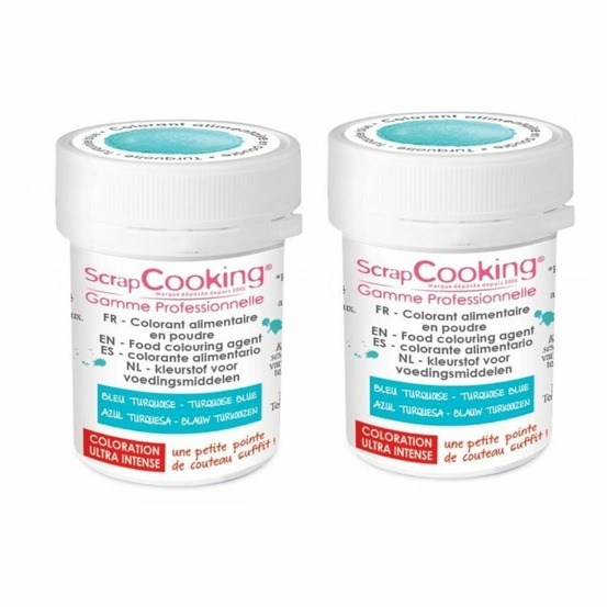 Colorant alimentaire en poudre 10 g - turquoise