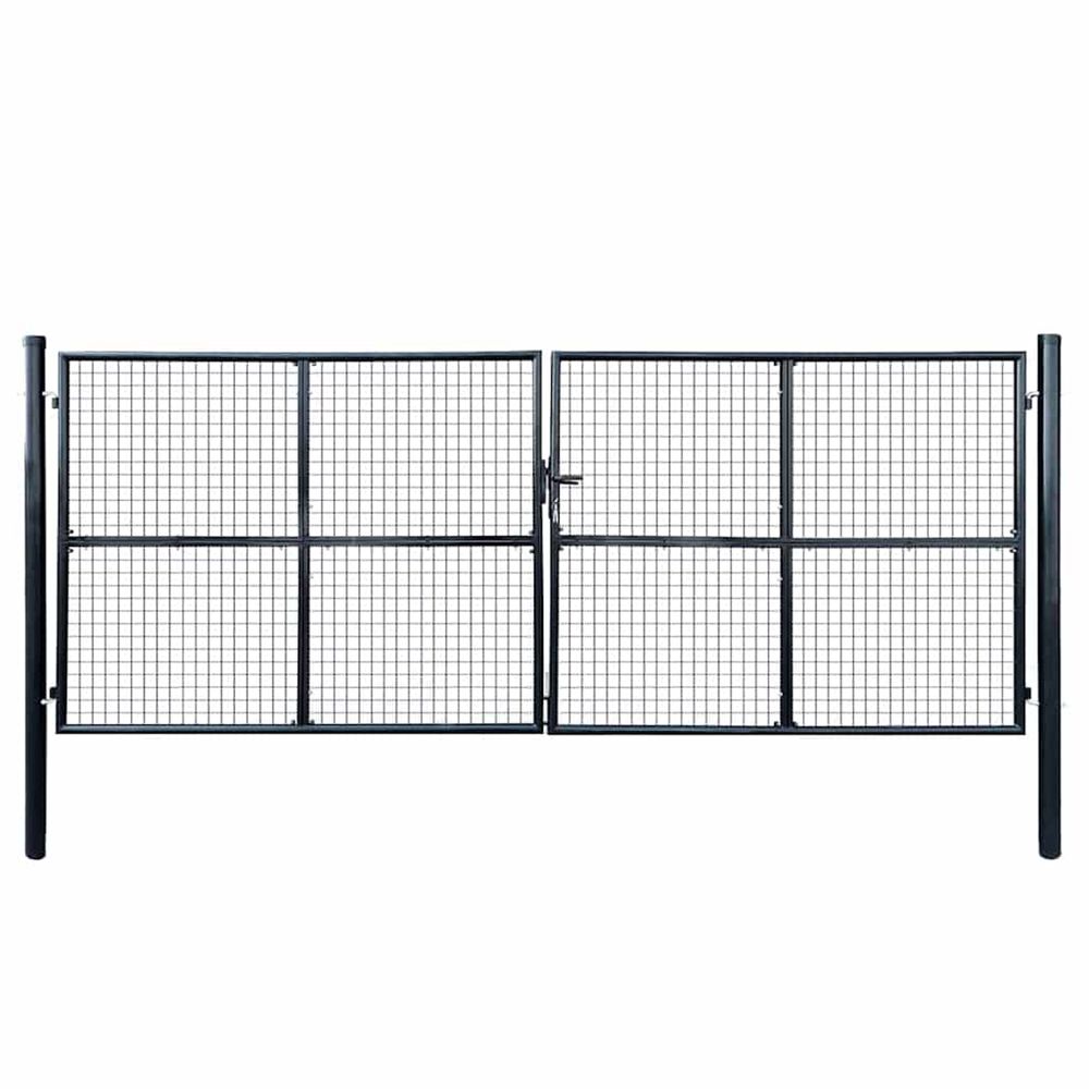 PORTAIL EN MAILLE DE JARDIN 6-(864190)