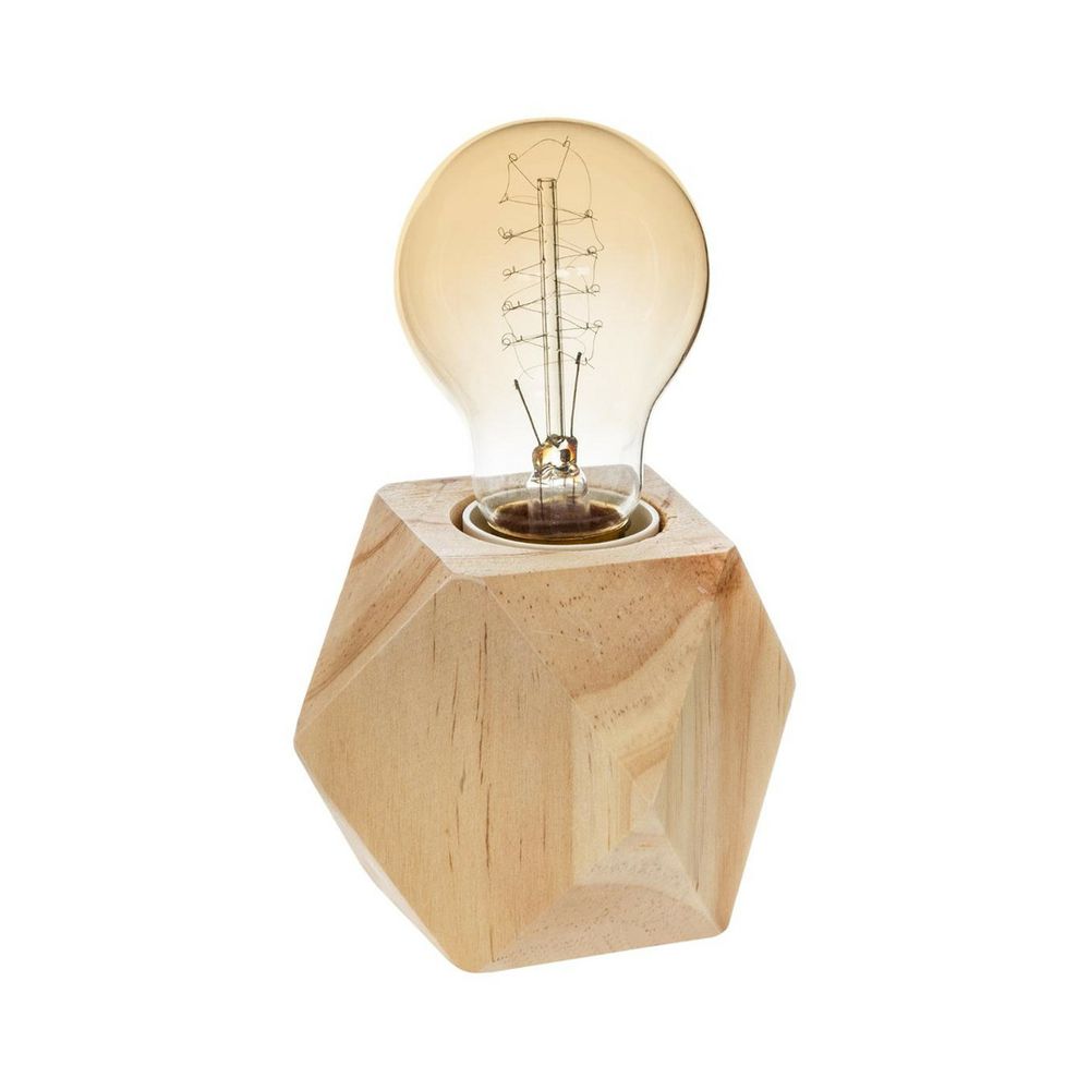Lampe origami socle en bois de pin