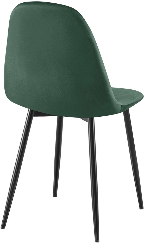 Lot de 4 chaises de salle à manger en velours napier