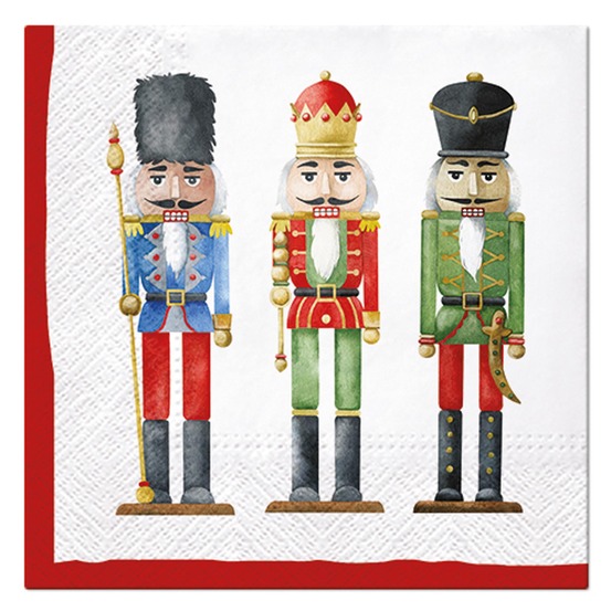 Lot de 20 serviettes en papier casse noisette