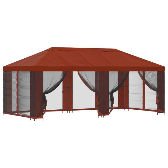 Abri de jardin avec parois 6 x 3 m terre cuite