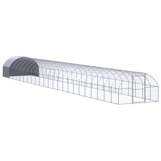 Poulailler d'extérieur 3x24x2 m acier galvanisé