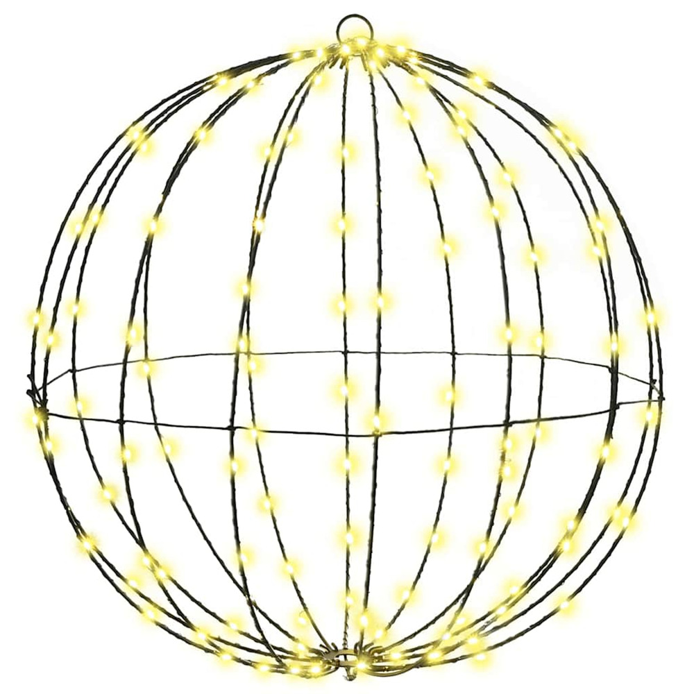 Boule avec 160 led blanc chaud 50,5 x 50,5 x 52 cm métal