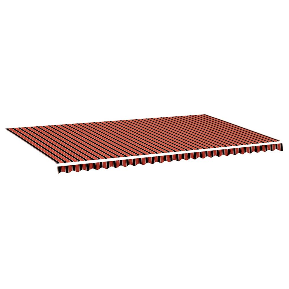 Tissu de remplacement pour auvent orange et marron 600x350 cm