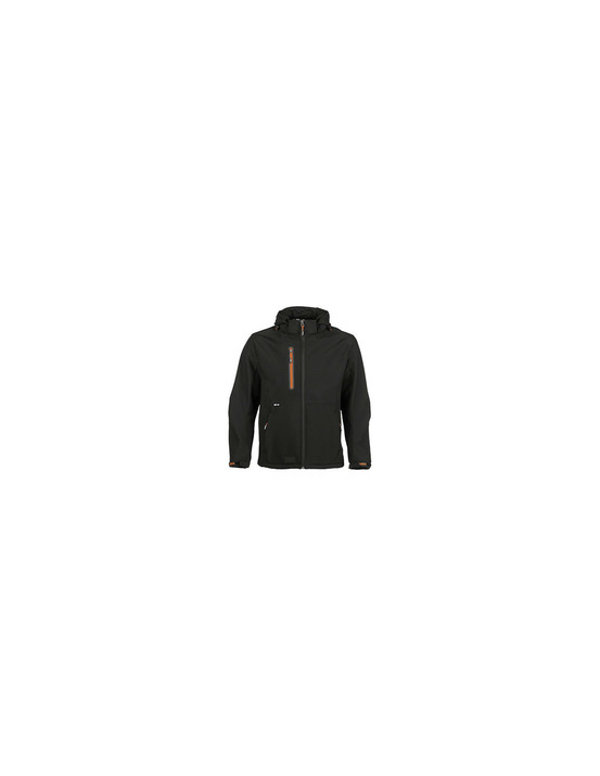 Veste modèle trystan. Taille 46 . Modèle respirant et thermique softshell à plusieurs poches, déperlant et coupe-vent avec capuc