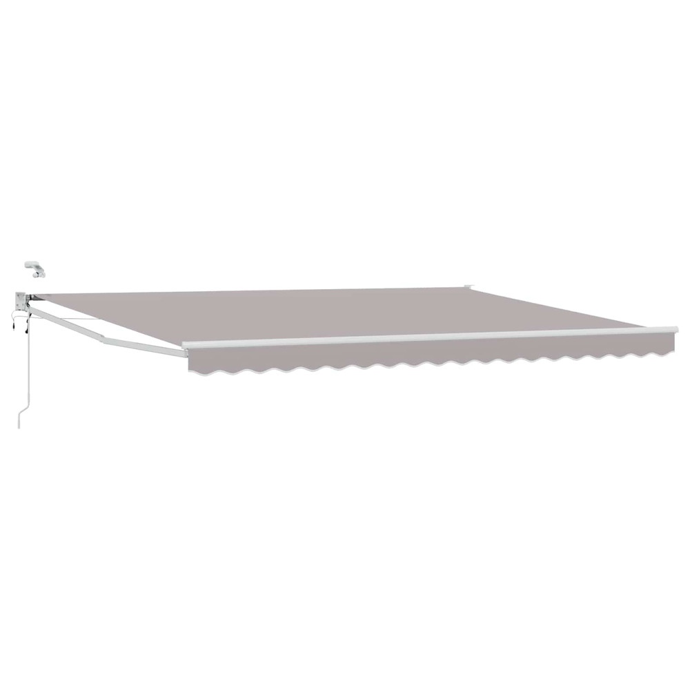 Auvent rétractable électrique gris clair 5 x 3 m
