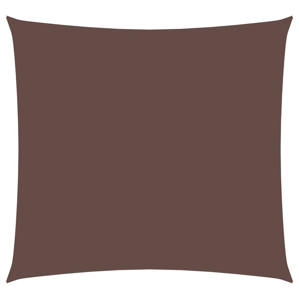 Voile de parasol tissu oxford carré 4,5x4,5 m marron