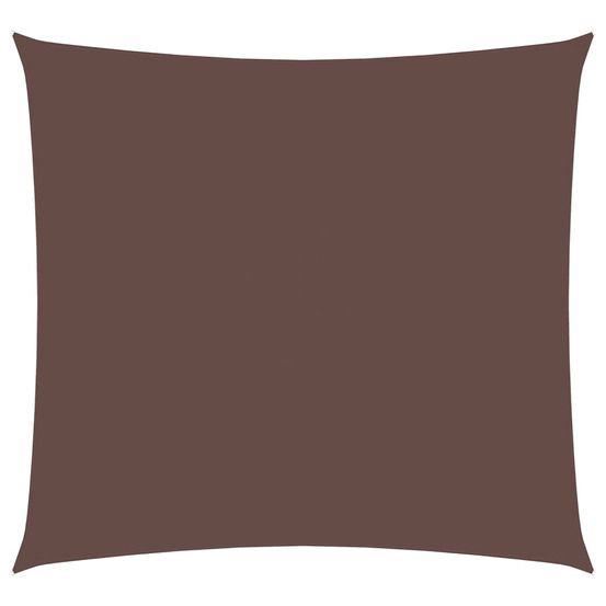 Voile de parasol tissu oxford carré 4,5x4,5 m marron
