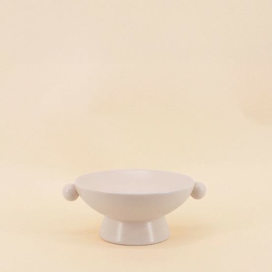 Coupe sur pied en céramique 19x8cm