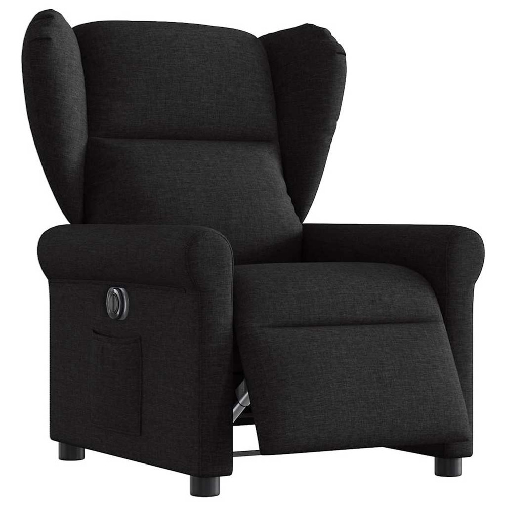 Fauteuil inclinable électrique noir tissu