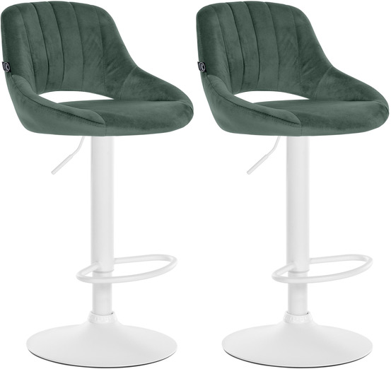 Lot de 2 tabourets de bar milet velours w