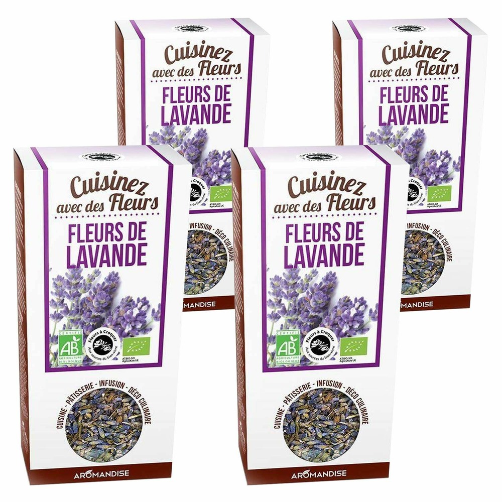 Fleurs comestibles bio - fleurs de lavande 160 g