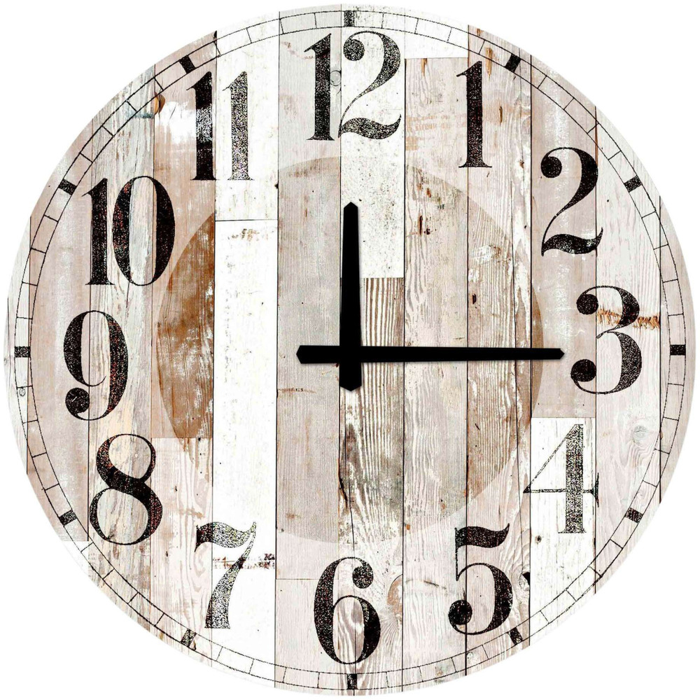 Horloge en mdf wood 52 cm