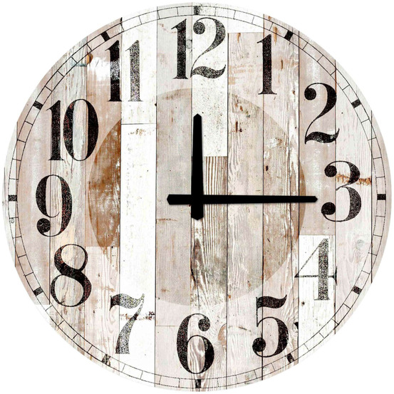 Horloge en mdf wood 52 cm