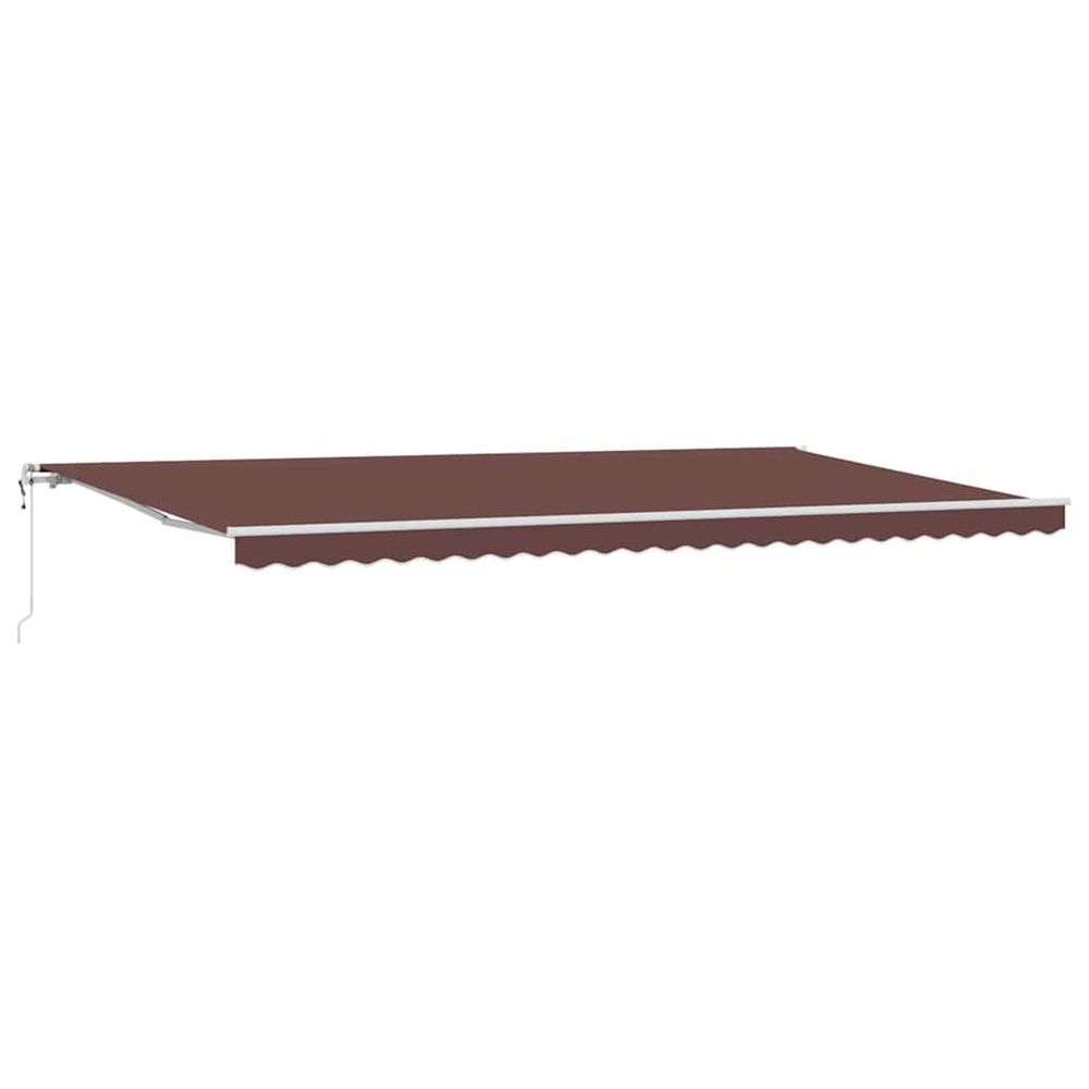 Auvent rétractable automatique marron 600x300 cm