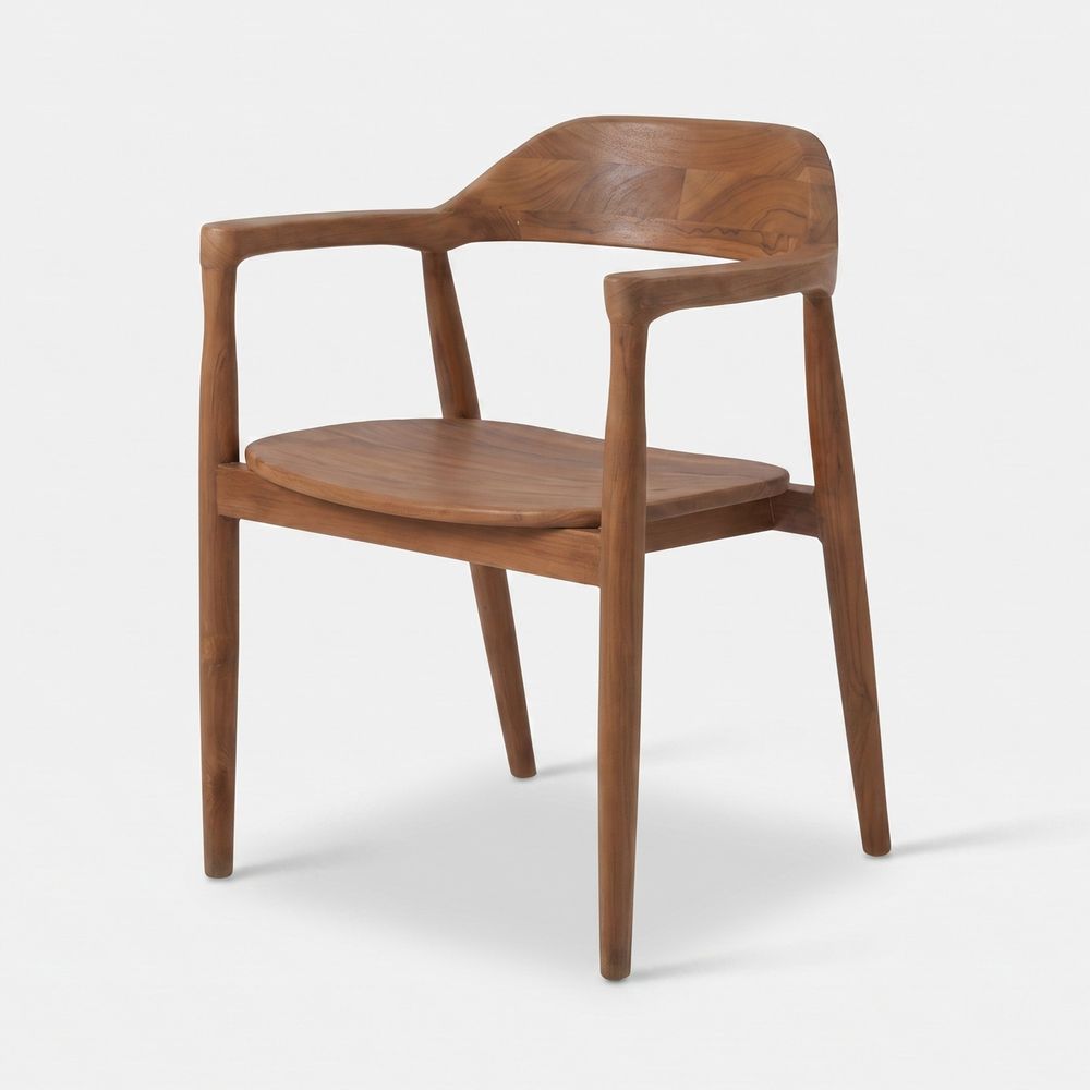 Céline-chaise en bois de teck massif