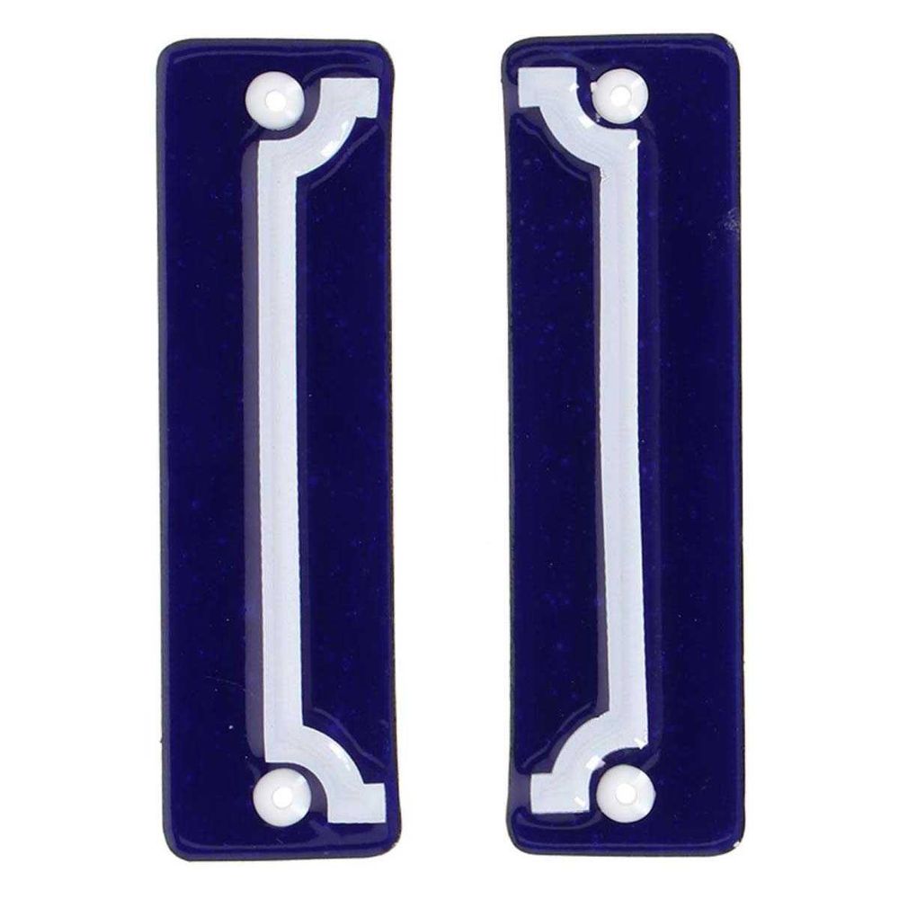 Cadre pour numéro de maison en fer émaillé (lot de 2)