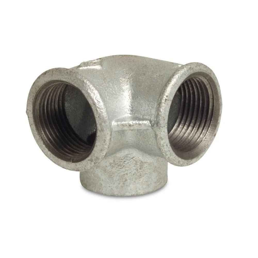 Raccord fileté fonte malléable 3/4 pouce, distributeur d'angle galvanisé