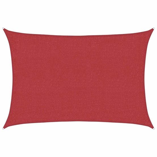 Voile d'ombrage 160 g/m² rouge 3x5 m pehd