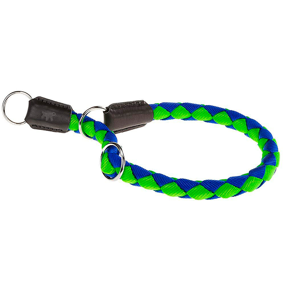 Collier semi-étrangleur pour chiens twist cs18/50, en nylon tressé, réglable et résistant