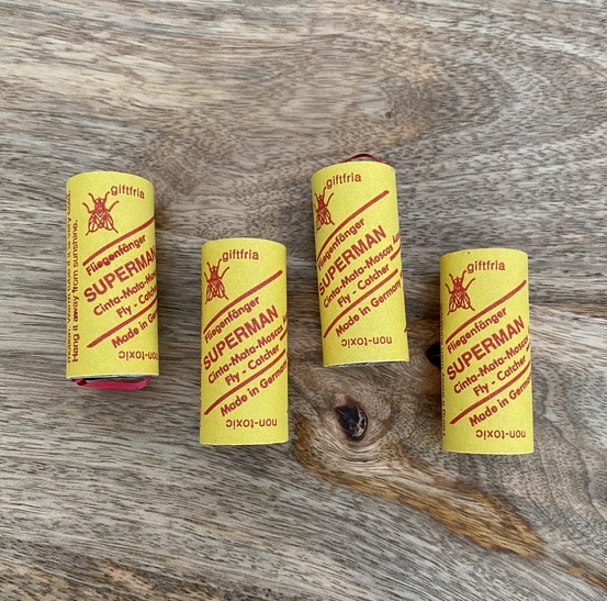 4 rouleaux attrape-mouches