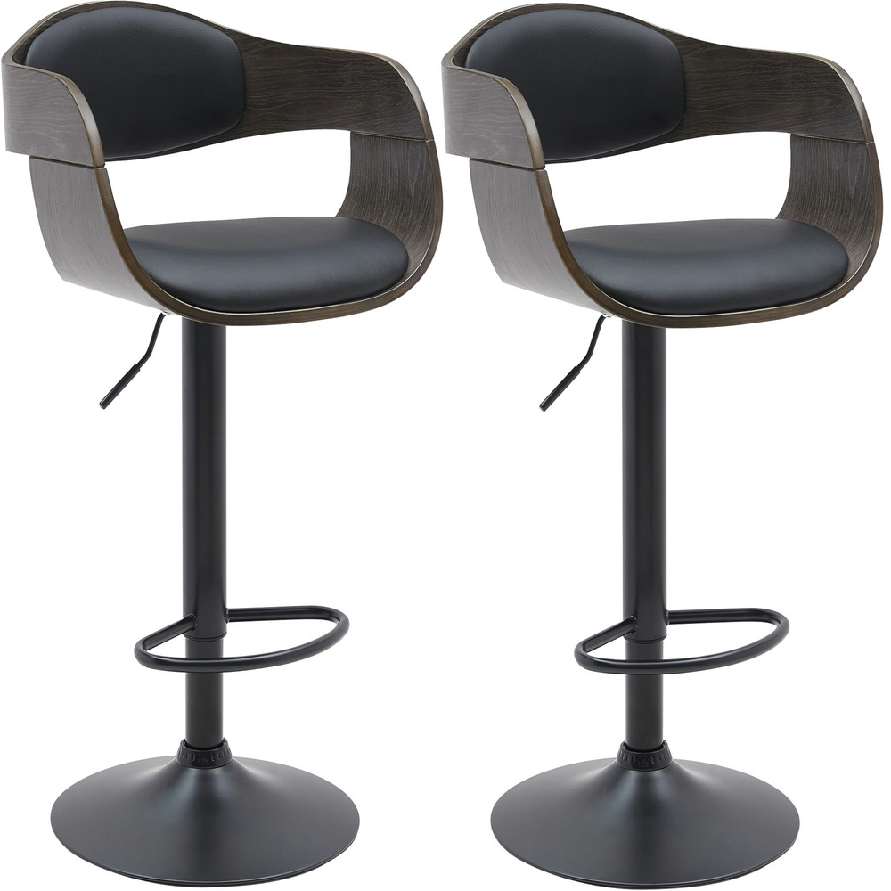 Lot de 2 tabourets de bar kingston b simili cuir