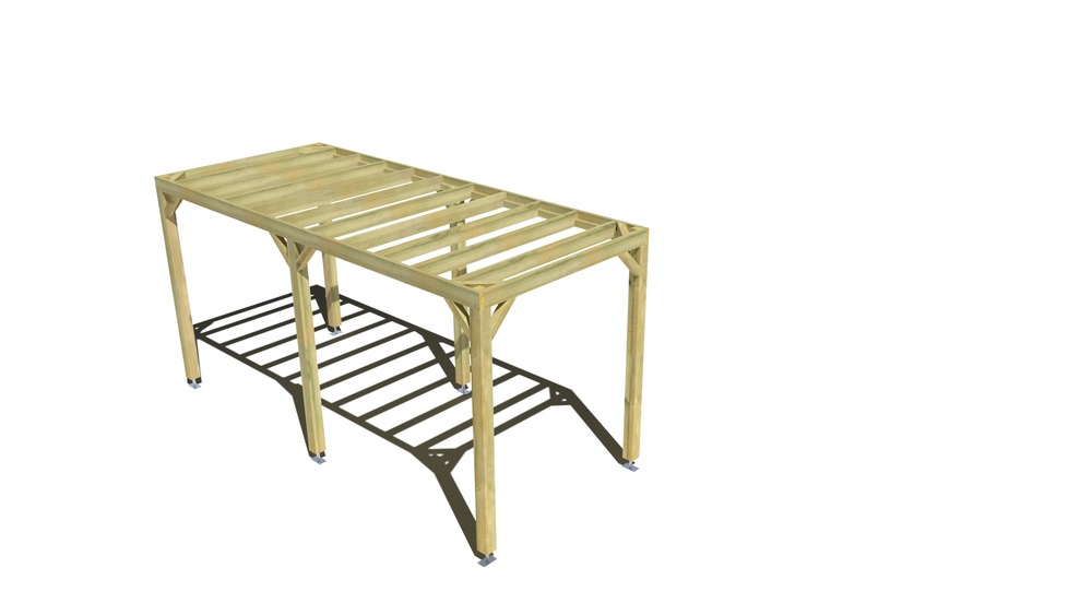 Pergola bois • 2m x 5m • indépendante • sens largeur • livraison comprise