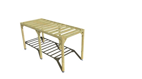 Pergola bois • 2m x 5m • indépendante • sens largeur • livraison comprise