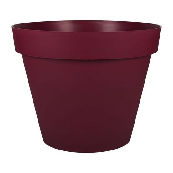 Pot de fleur rond ø 60 x 47 cm rouge bourgogne - 76 l