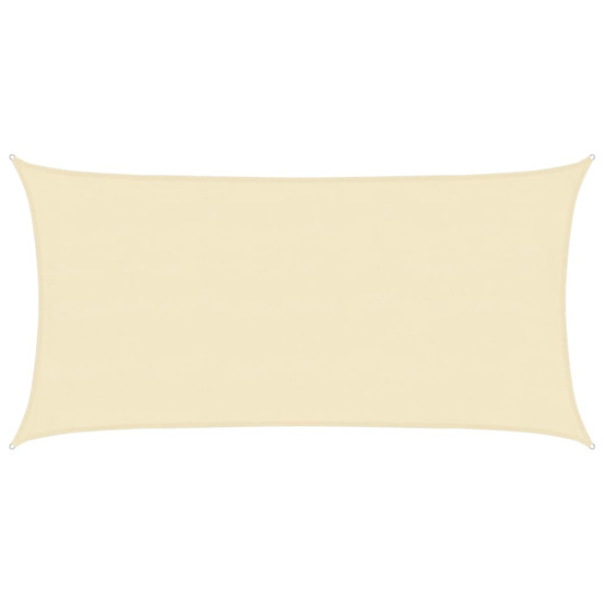 Voile d'ombrage 160 g/m² crème 4x7 m pehd