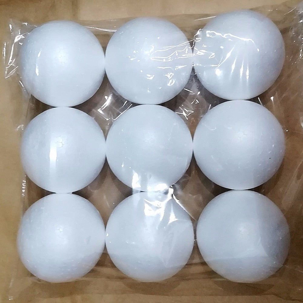 Boules de noël en polystyrène - 1,5 cm