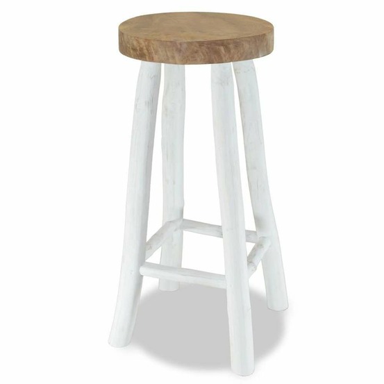 Tabouret de bar Bois de teck massif