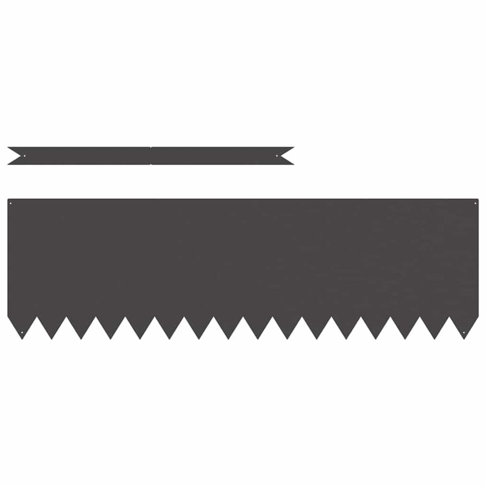 Bordure de pelouse 30 pc 100 x 0,05 x 30 cm noir