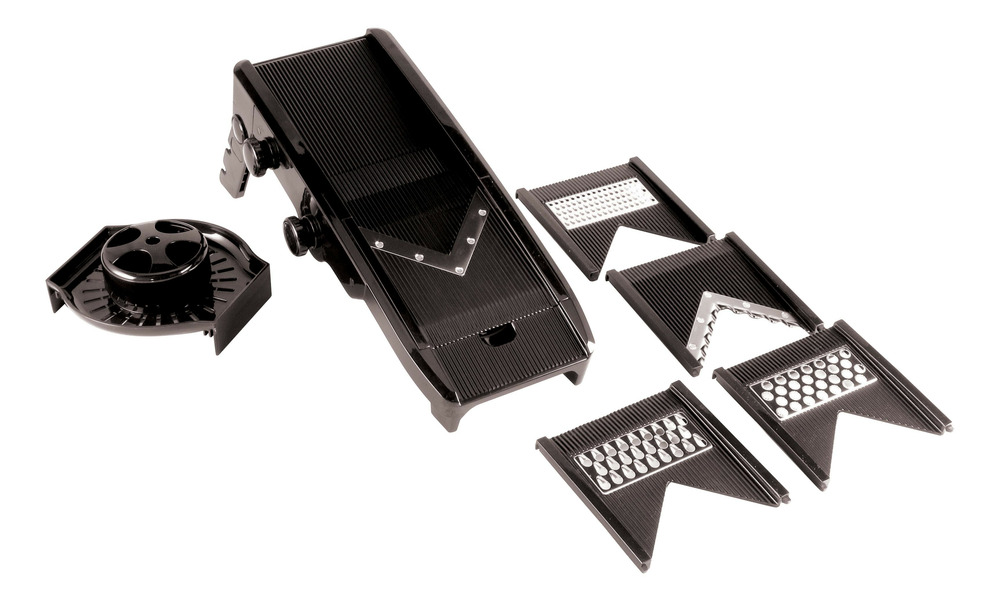 Mandoline plastique lame en v couleur noire - l2g