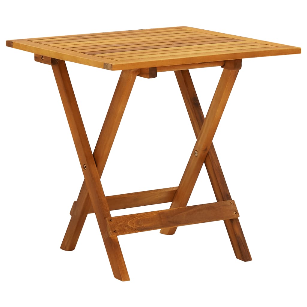 Table de bistro 46x46x47 cm bois d'acacia massif