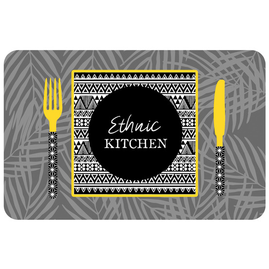 Set de table opaque ethnic kitchen