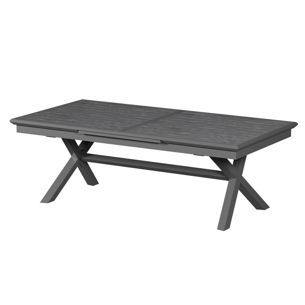 Table de jardin extensible axiome ardoise granitée
