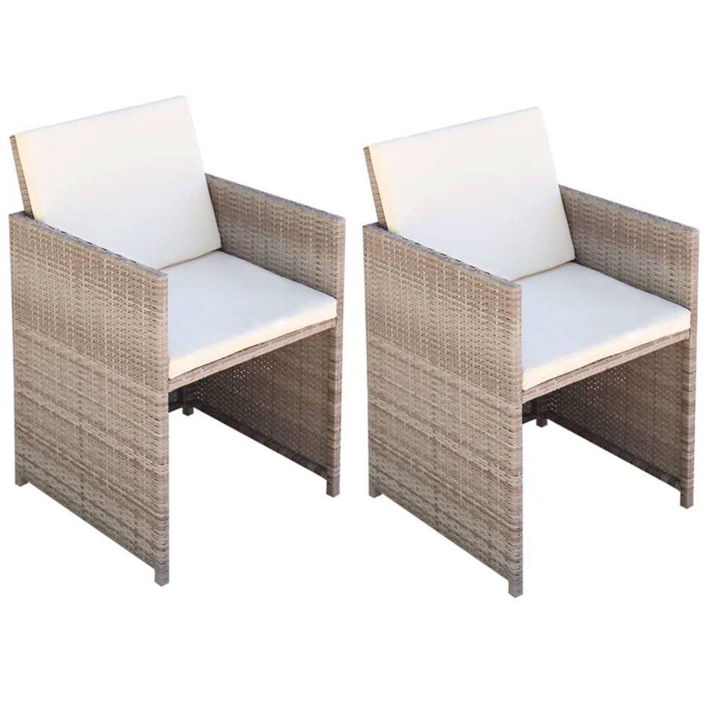 CHAISES DE JARDIN 2 PCS AVEC 3-(866659)
