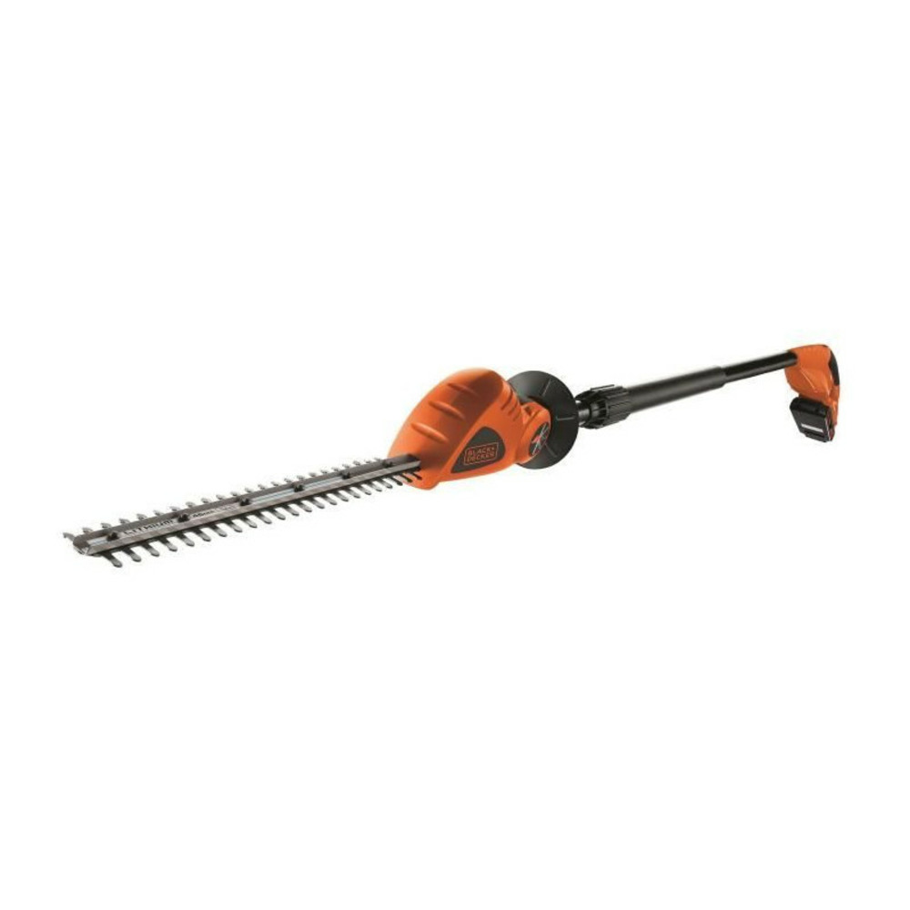 Black+decker taille-haie longue portée 43 cm 18v 2 ah gtc1843l20-qw - lames affutées au diamant