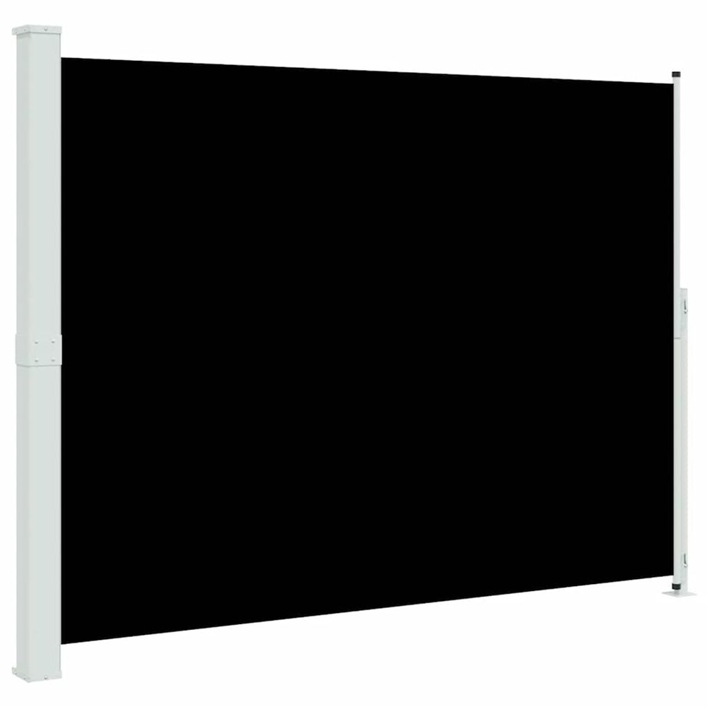 Auvent latéral rétractable de patio 220x300 cm noir