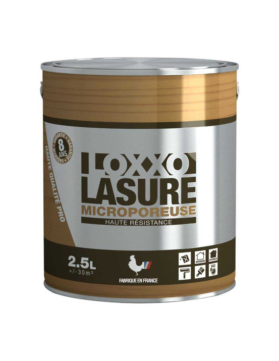 Lasure microporeuse haute résistance satin 2.5l lasure microporeuse haute résistance satin 2.5l - loxxo