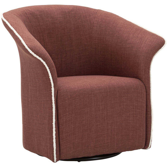 Fauteuil en tissu siena 83.5 x 66 x 80 cm bordeaux