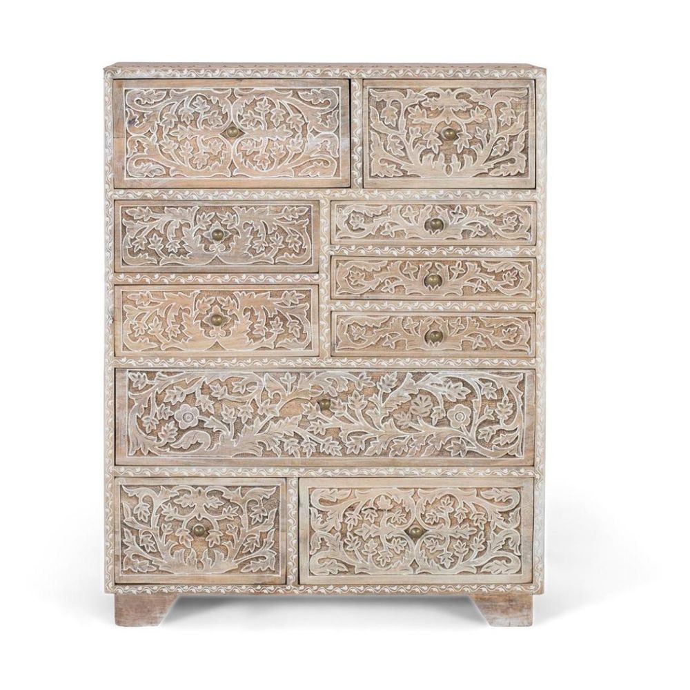 Commode bois beige - elsie décoration d'autrefois