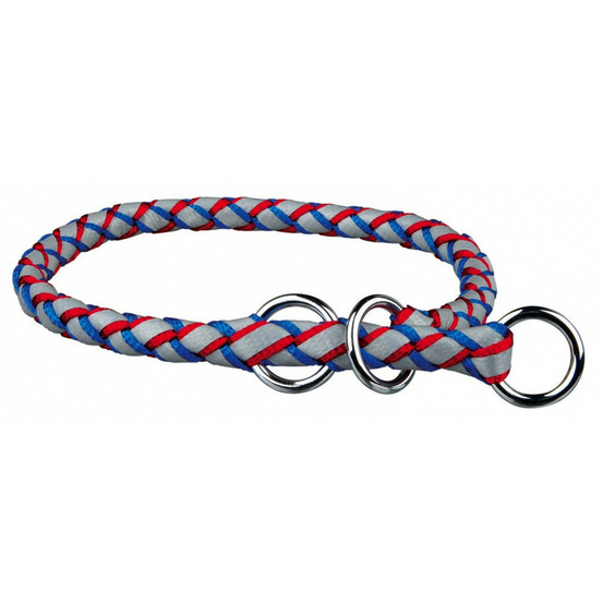 Collier l-xl 52-60 cm ø18 mm cavo éducation bleu-rouge