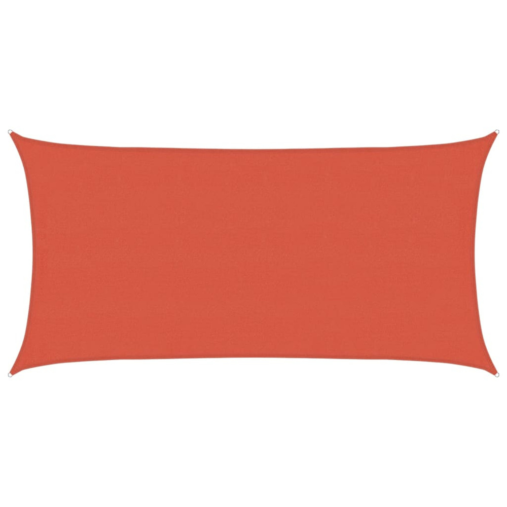 Voile d'ombrage 160 g/m² terre cuite 4x7 m pehd