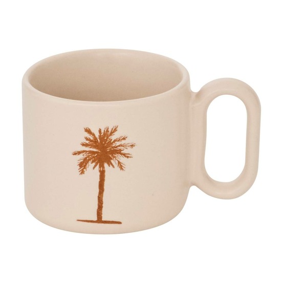 Tasse sunshine beige l6,5xp5,5xh9,3cm
