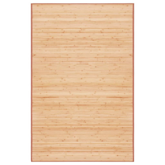 Tapis en bambou 100 x 160 cm Marron