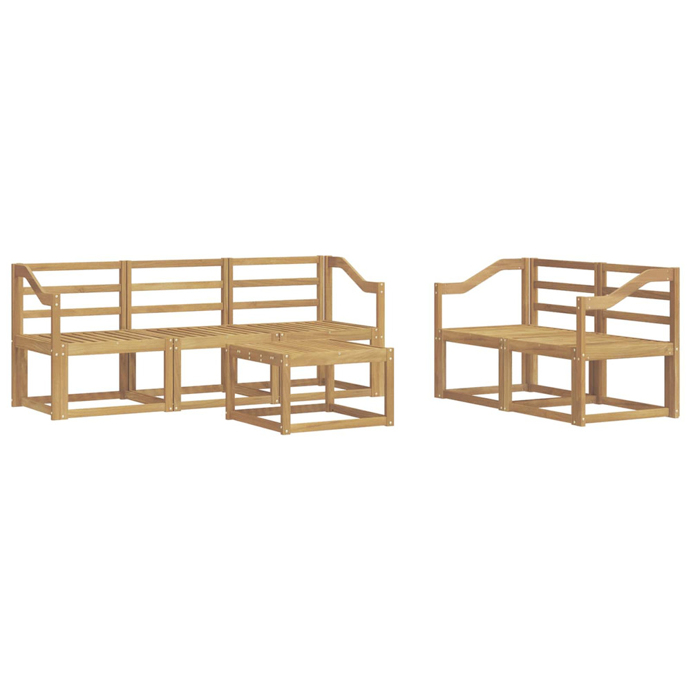 Ensemble de canapés d'extérieur 6 pcs blanc 59 x 59 x 37 cm