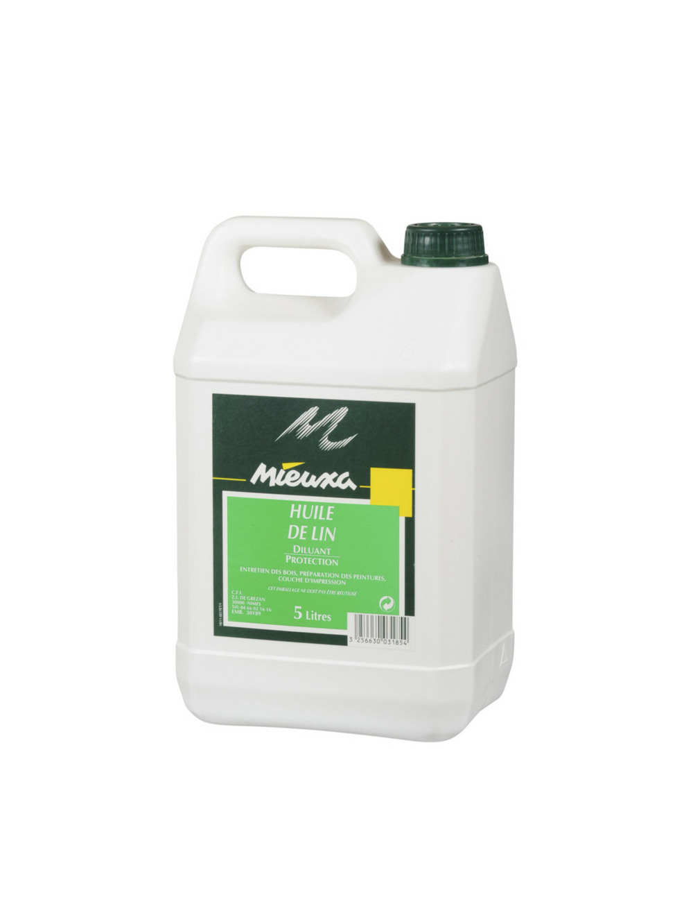 Huile de lin 5 litres - mieuxa